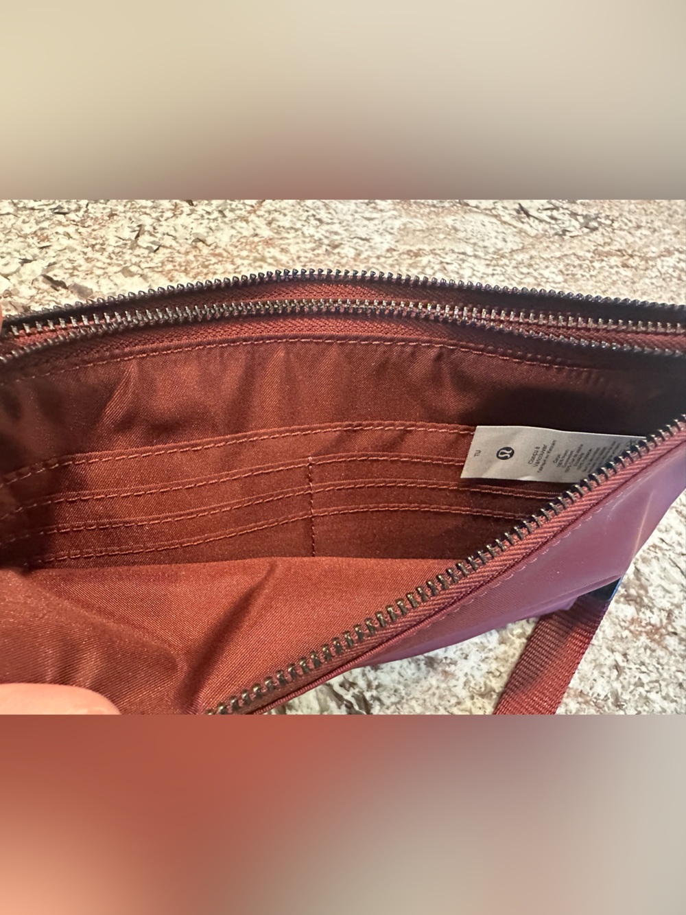 Lululemon Burgundy Wristlet Pouch - Picture 5 of 8